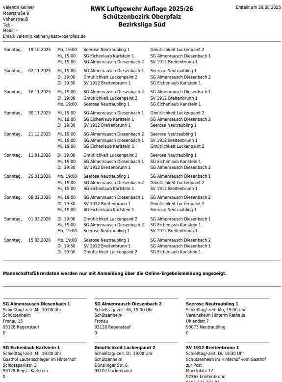 LG Auflage Bezirksliga